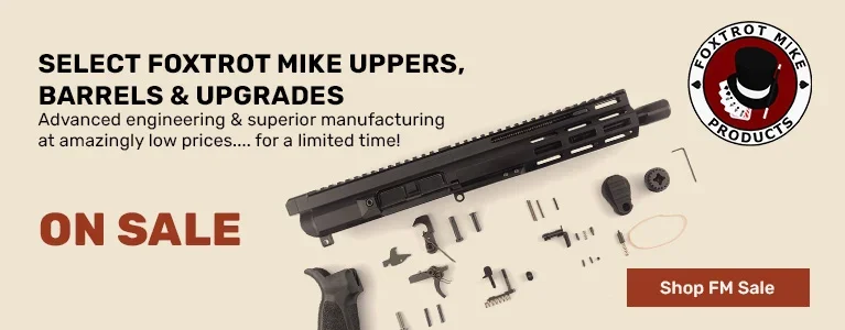 Save 15% on Foxtrot Mike Parts