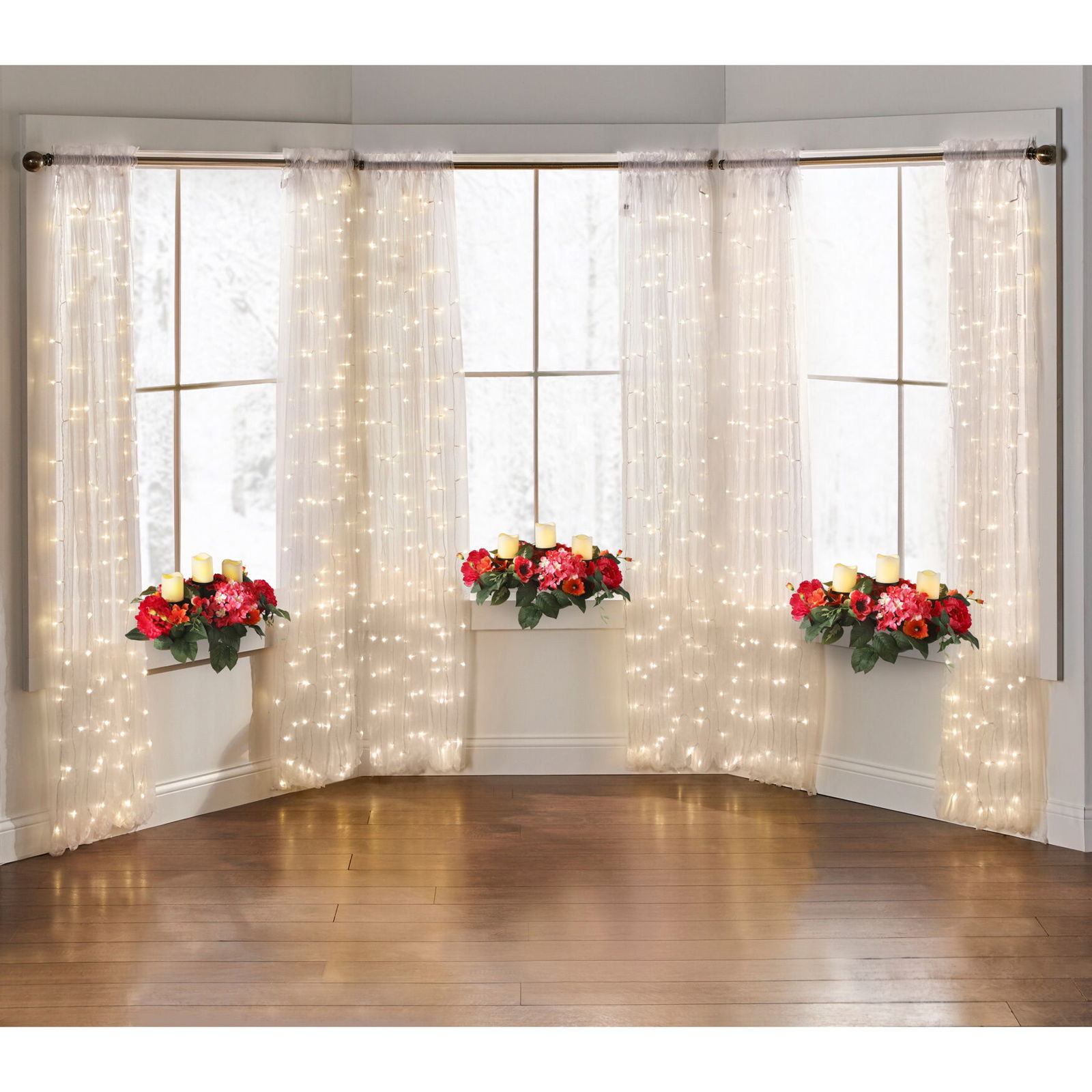 PreLit RodPocket Curtain Panel\ufeff