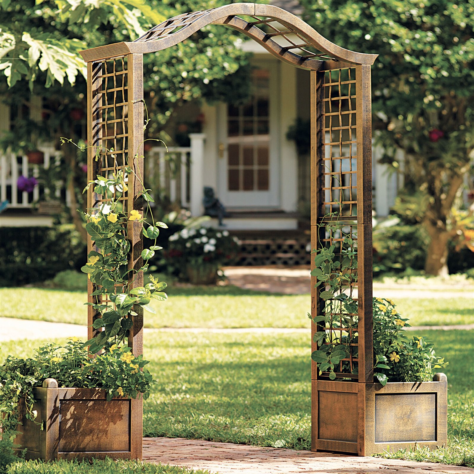 Resin Garden Arch Trellis\ufeff