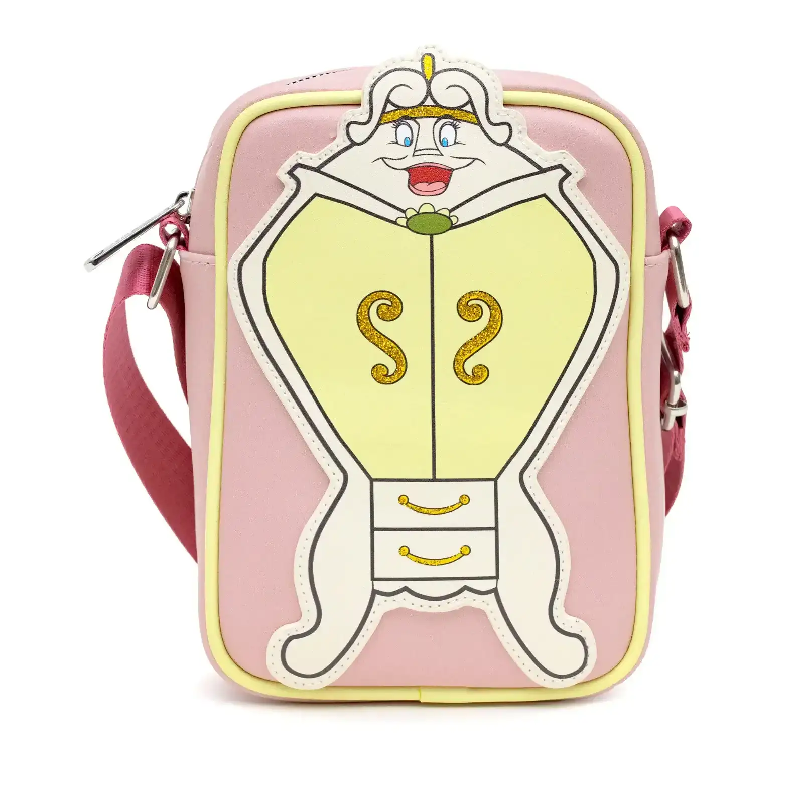 Image of Disney Bag, Cross Body, Beauty and the Beast Armoire the Wardrobe Pose, Vegan Leather