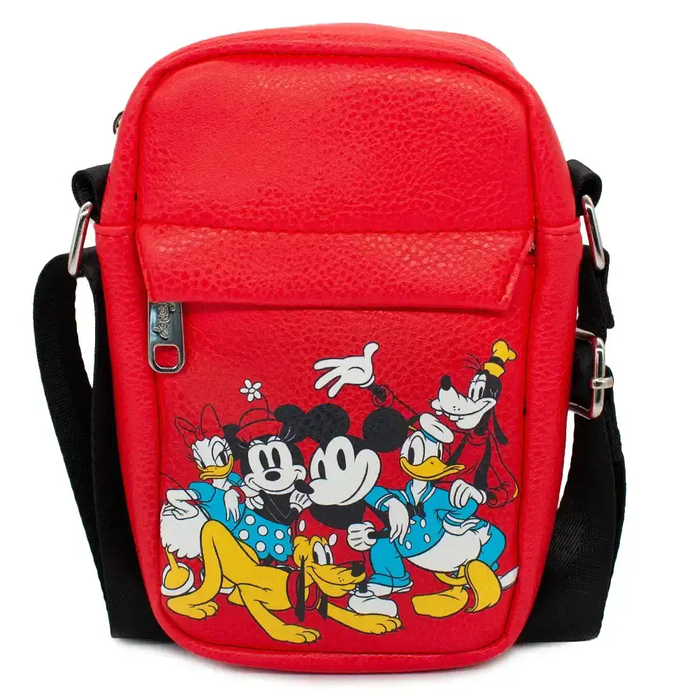 Image of Crossbody Wallet - Disney The Sensational Six Group Pose Red