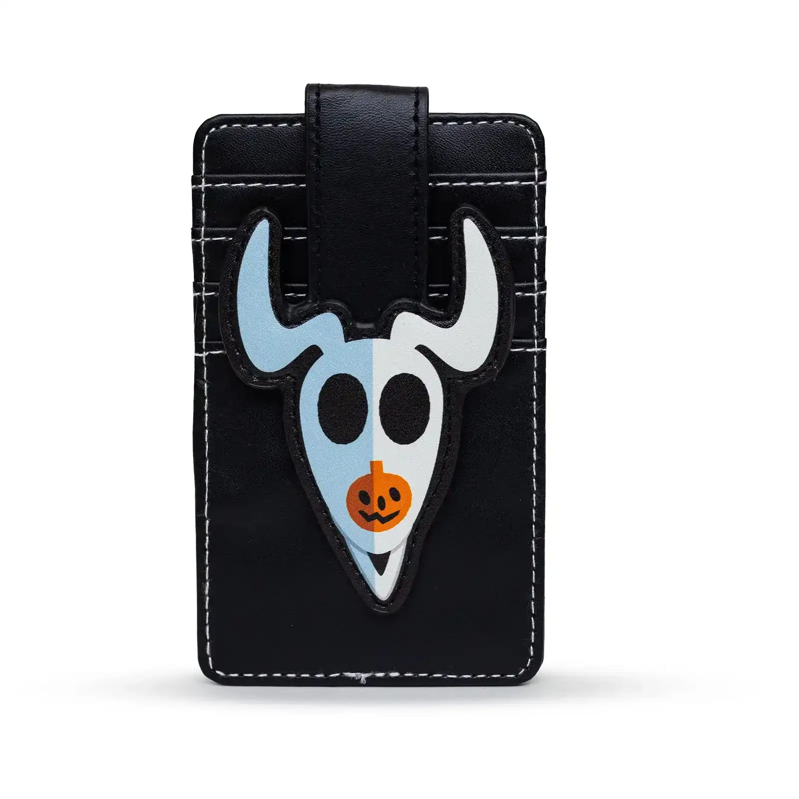 Image of Disney Wallet, Character Wallet ID Card Holder, The Nightmare Before Christmas Zero Face Black, Vegan Leather