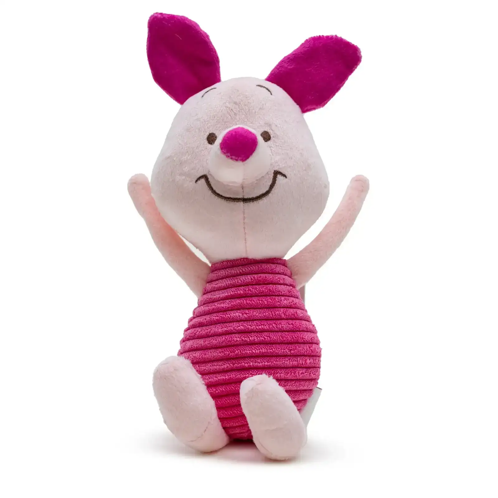 Image of Dog Toy Squeaker Plush - Winnie the Pooh Piglet Arms Up Sitting Pose