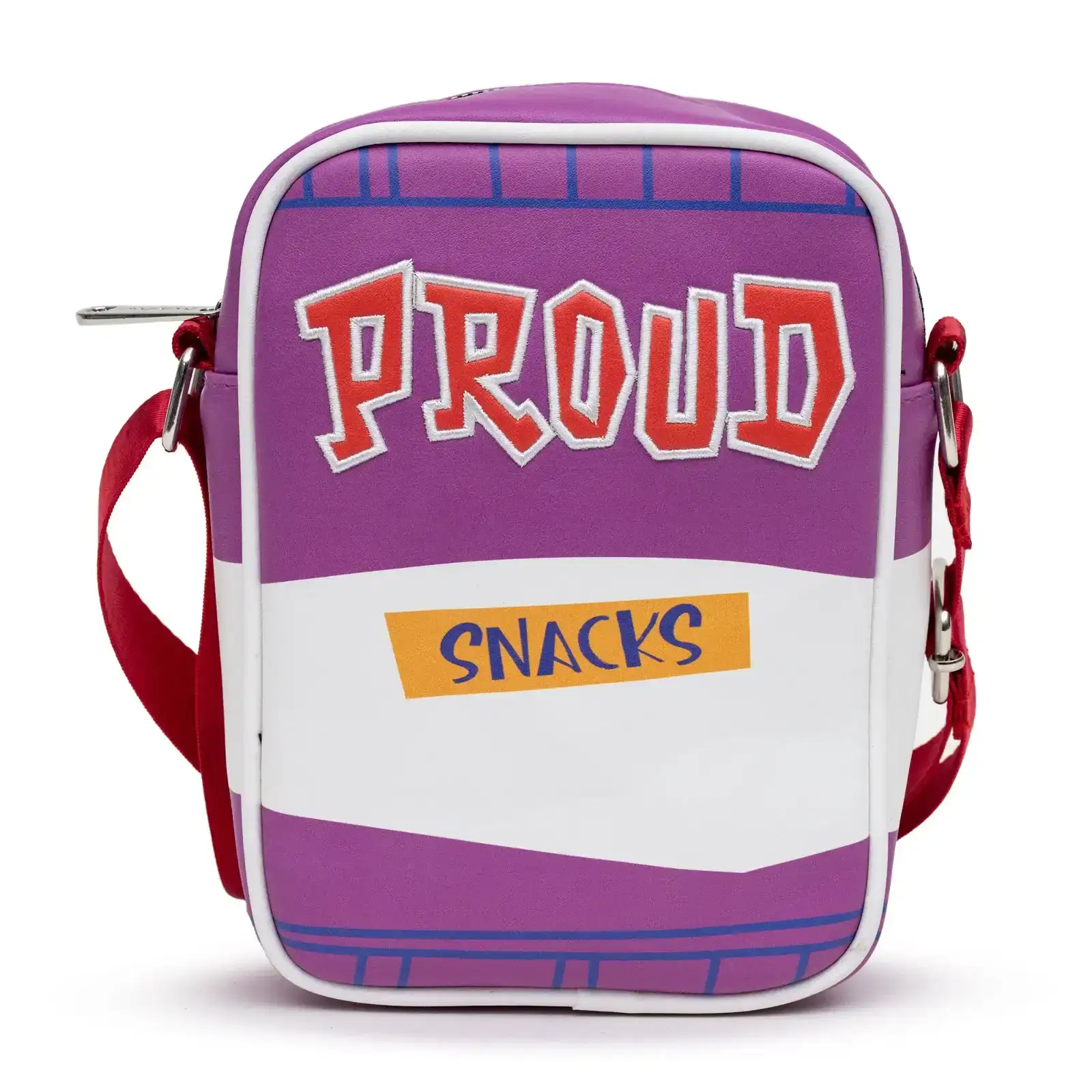 Image of Disney Bag, Cross Body, The Proud Family Proud Snacks Logo, Purple, Vegan Leather