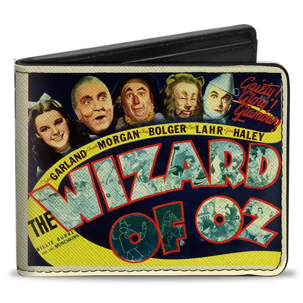 Image of Bi-Fold Wallet - THE WIZARD OF OZ Vintage Movie Poster with Characters