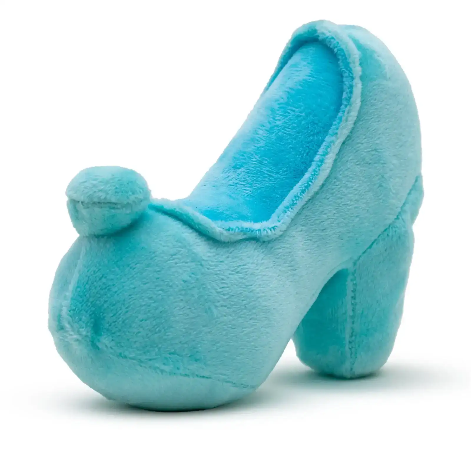 Image of Dog Toy Squeaker Plush - Cinderella Slipper Replica Light Blue