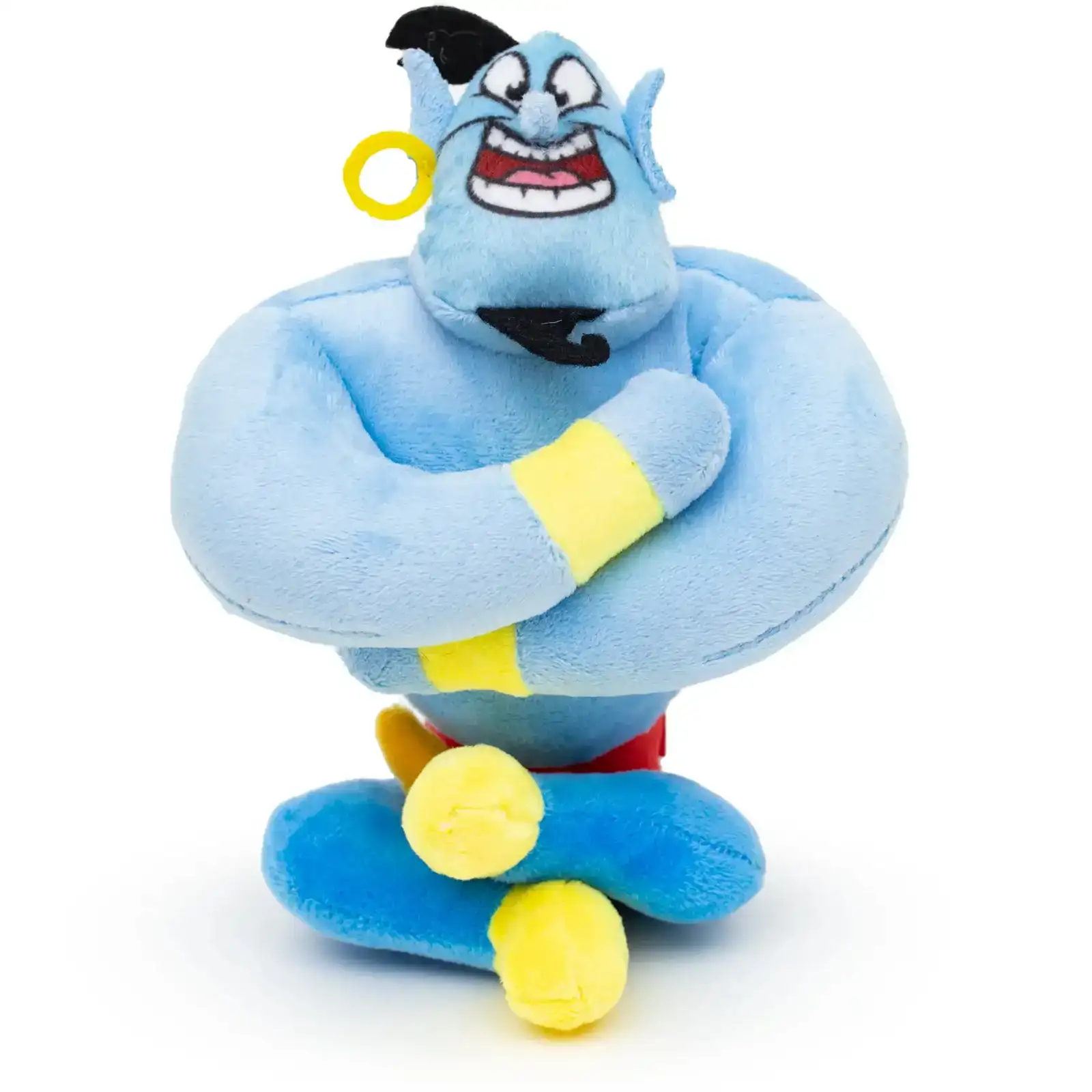 Image of Dog Toy Squeaker Plush - Aladdin Genie Sitting Pose