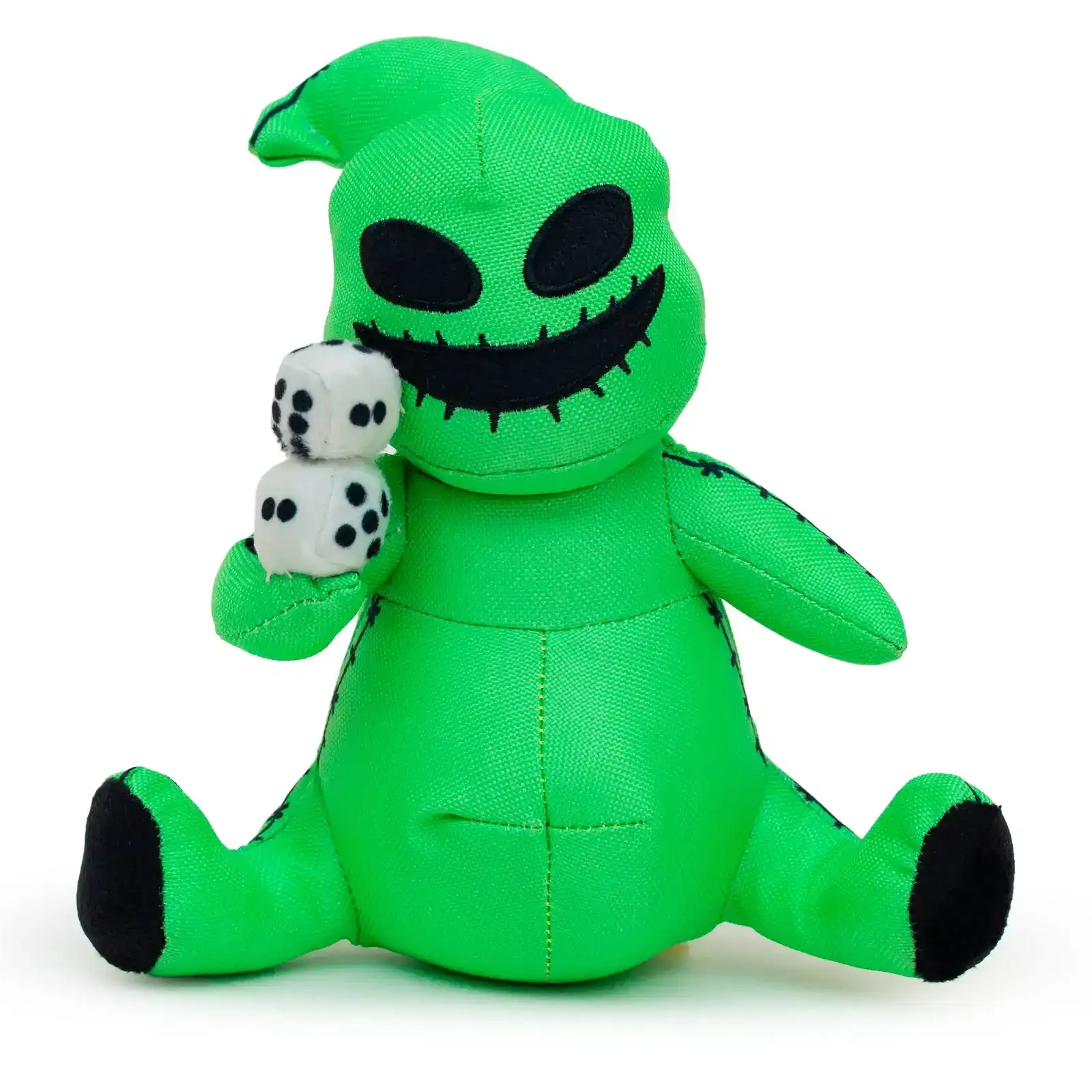 Image of Dog Toy Squeaker Plush - The Nightmare Before Christmas Oogie Boogie Dice Sitting Pose