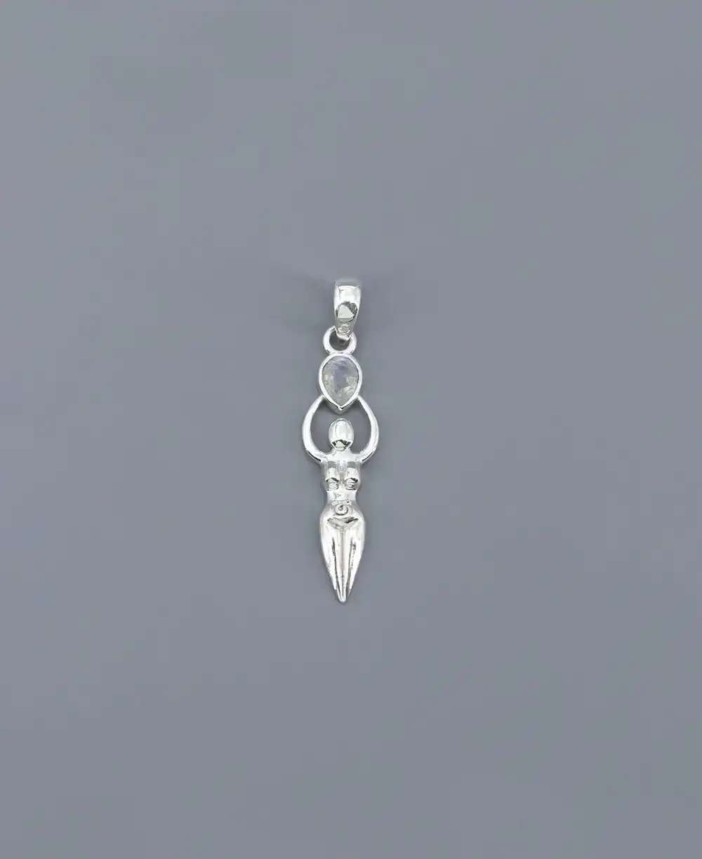 Image of Sacred Feminine Goddess Pendant in Sterling Silver