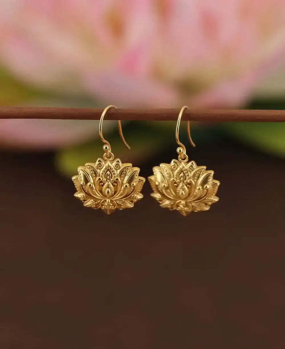 Image of Blooming Lotus Earrings