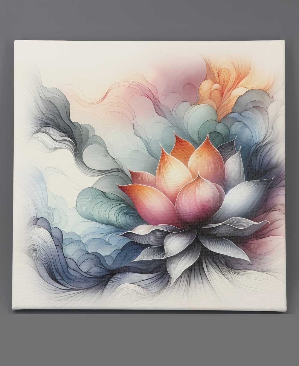 Image of Rise Above Lotus Art Print Wall Canvas