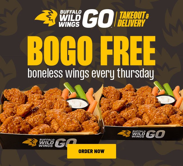 BOGO Boneless Wings Thursday