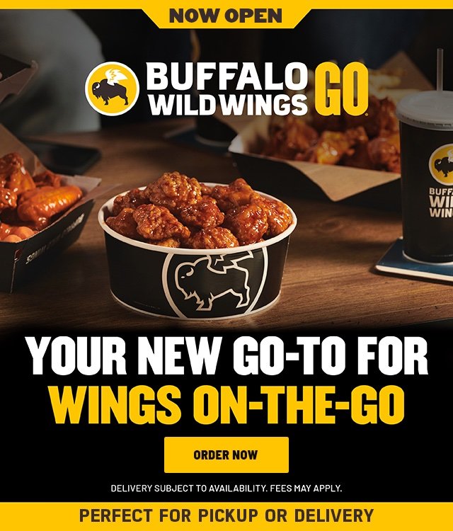 Buffalo Wild Wings GO is open!