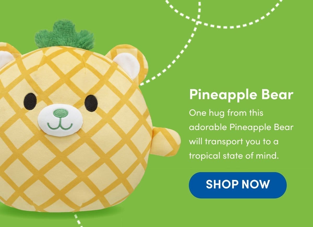 Pineapple Bear | One hug fromt his adorable Pineapple Bear will transport you to a tropical state of mind. | SHOP NOW