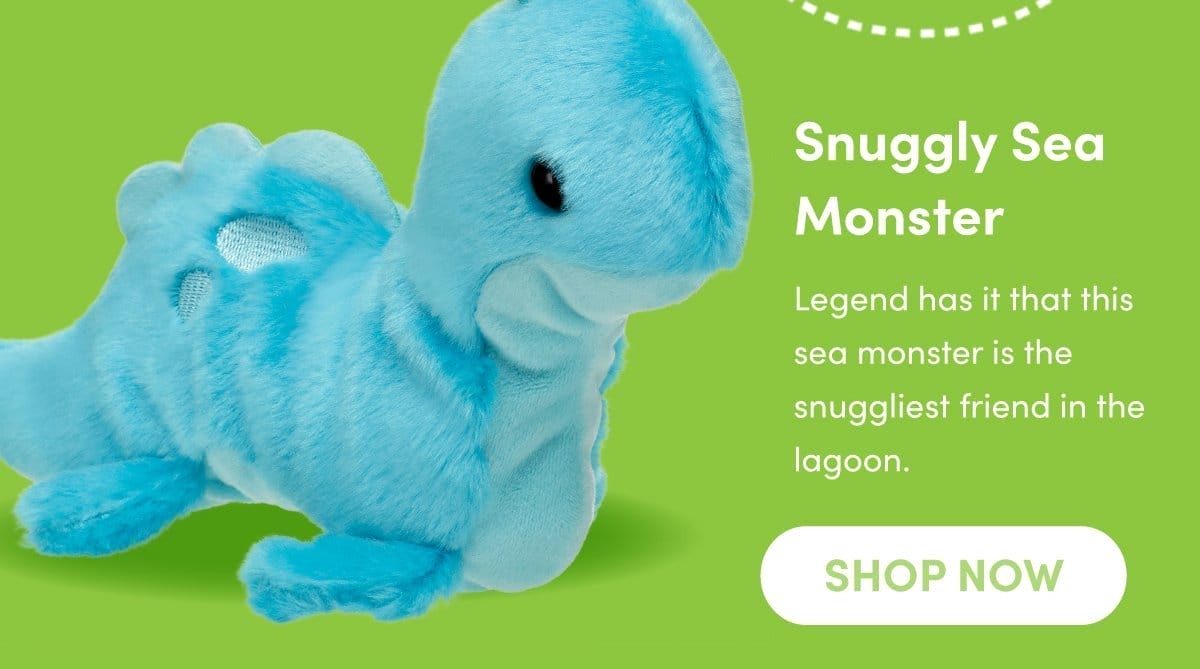 Snuggly Sea Monster | Legend has it that this sea monster is the snuggliest friend in the lagoon. | SHOP NOW