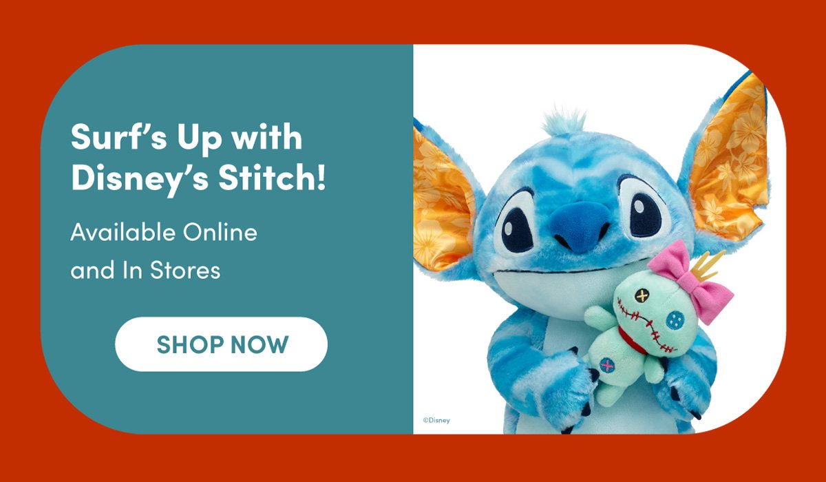 Surf's Up with Disney's Stitch! Available Online and In Stores SHOP NOW