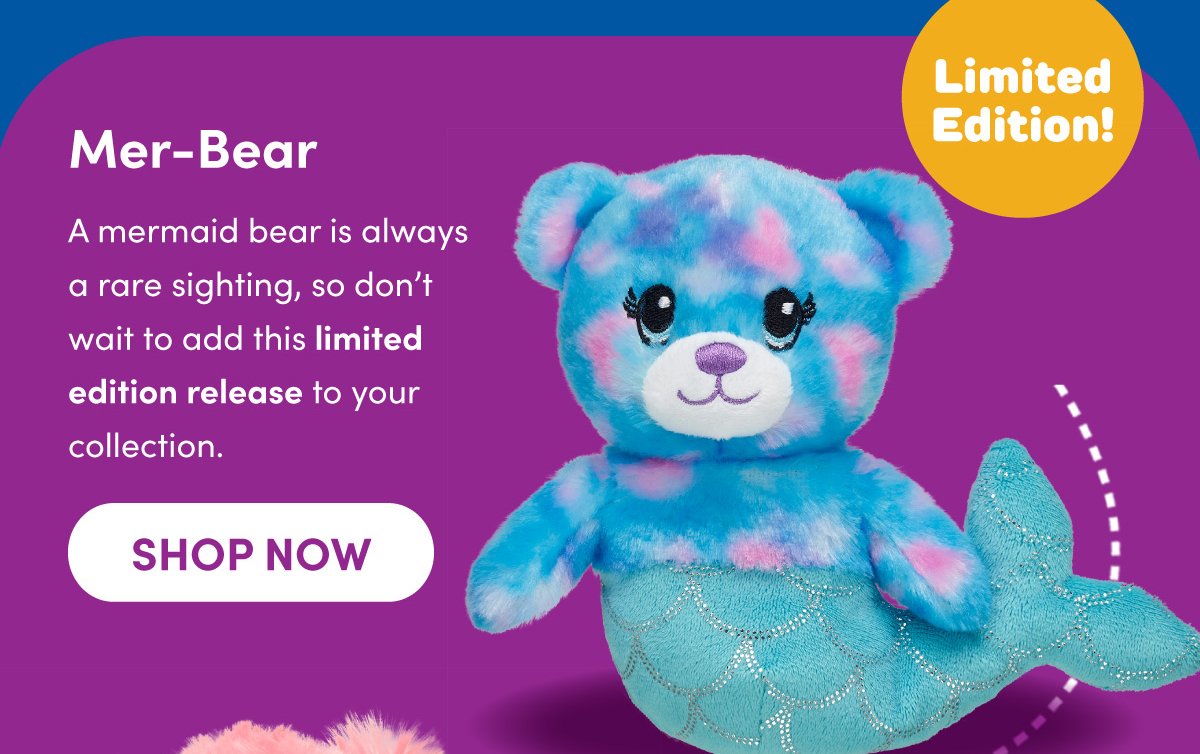 Limited Edition! | Mer-Bear | A mermaid bear is always a rare sighting, so don't wait to add this limited edition release to your collection. | SHOP NOW