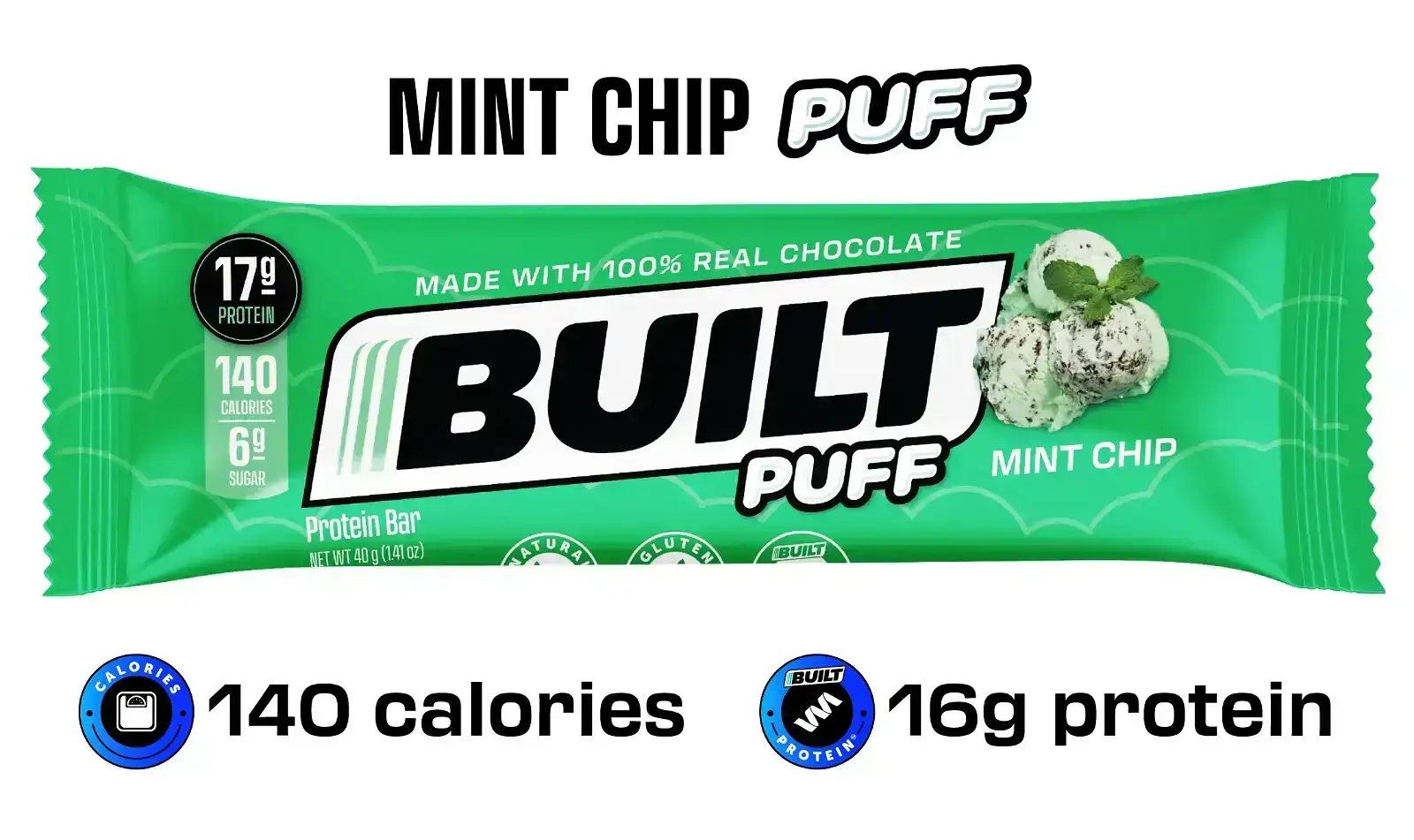 Image of Mint Chip Puffs - 12ct