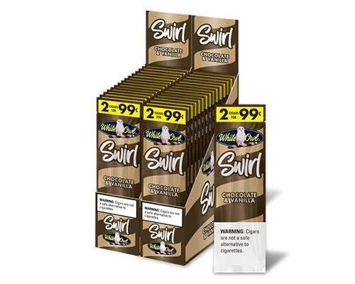 Image of White Owl Cigarillos Swirl Chocolate & Vanilla 30 Pouches of 2