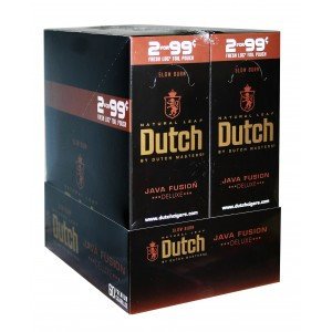 Image of Dutch Masters Cigarillos Foil Java Fusion 30 Pouches of 2