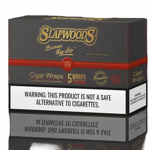 Image of Slapwoods Natural Leaf Dark Edition Cigar Wraps 50ct