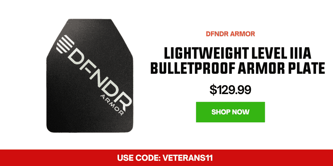 DFNDR ARMOR LIGHTWEIGHT LEVEL IIIA BULLETPROOF ARMOR PLATE