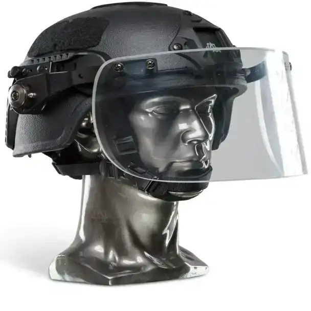 Image of Atomic Defense NIJ IIIA+ Face Shield Bulletproof Helmet Visor for PASGT, MICH, FAST, ACH Ballistic Helmets