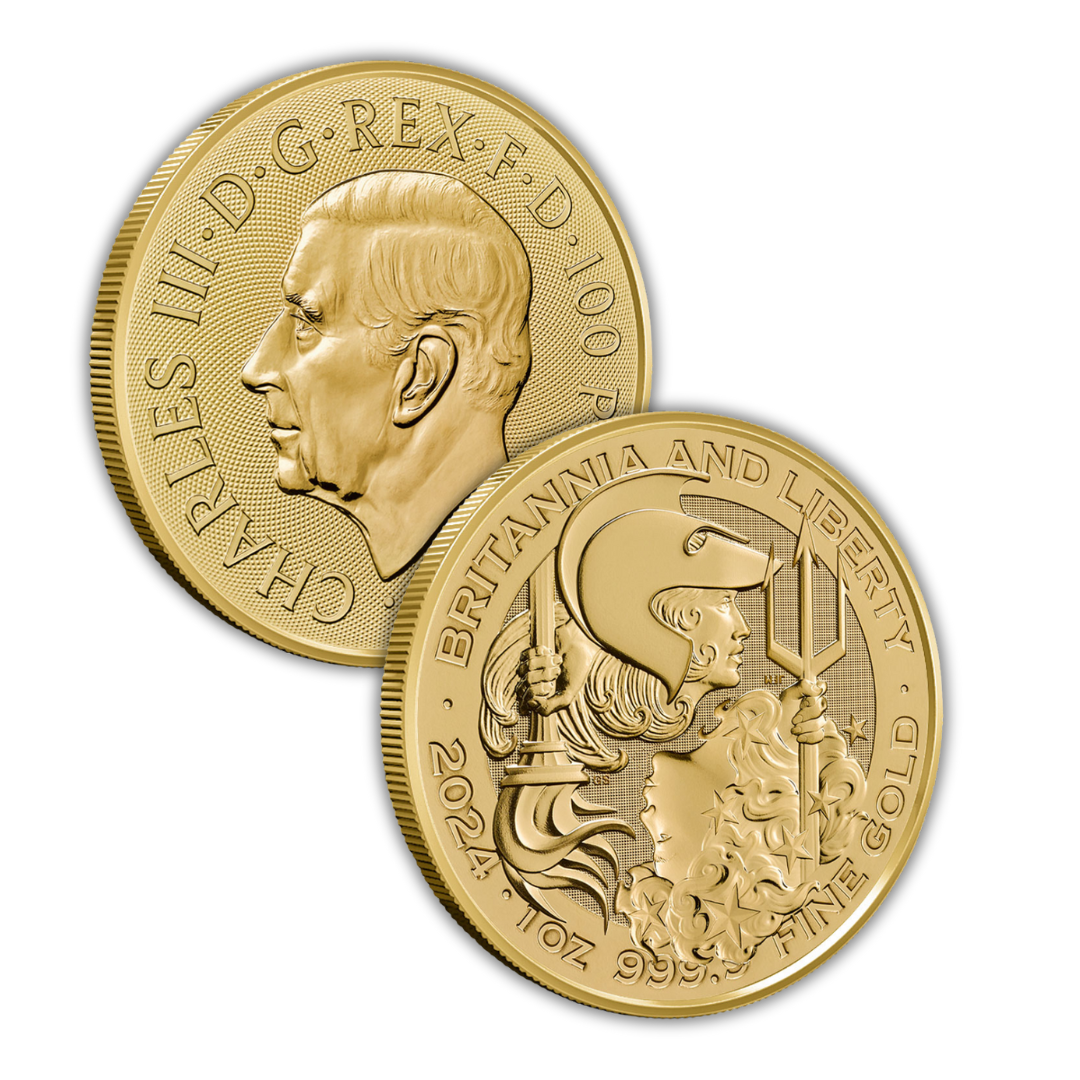 British Gold Briannia and Liberty Coin