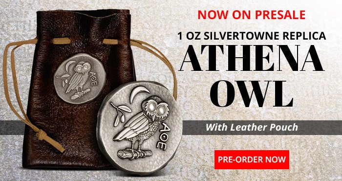 1 oz Athena Owl Replica Silver Coin