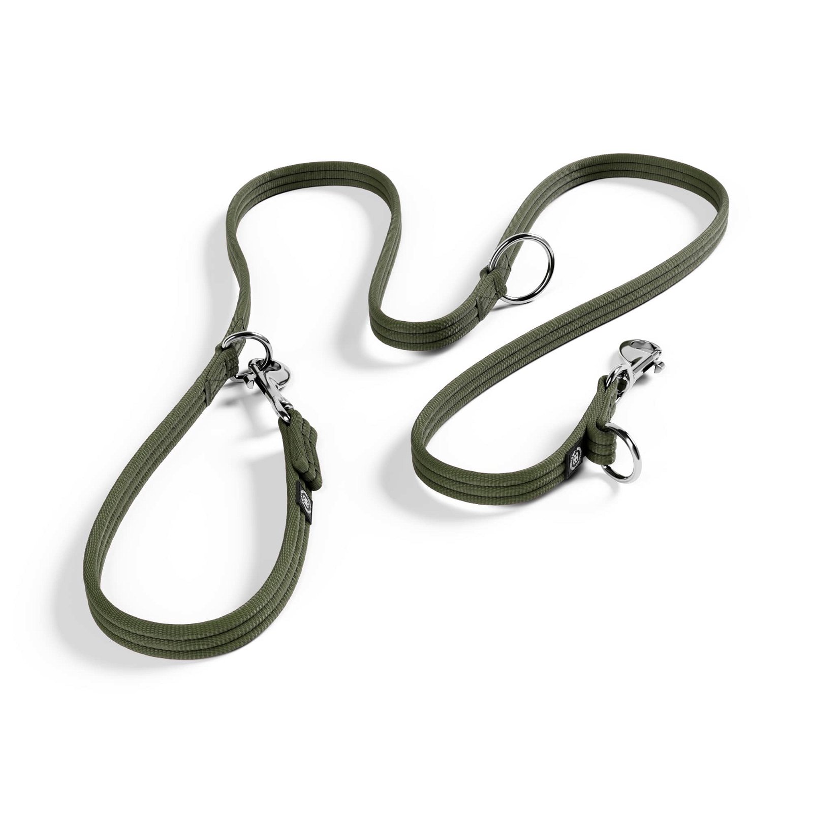 Image of Double Ended Training Lead | All Breeds - Durable & Soft 2m Lead - Khaki