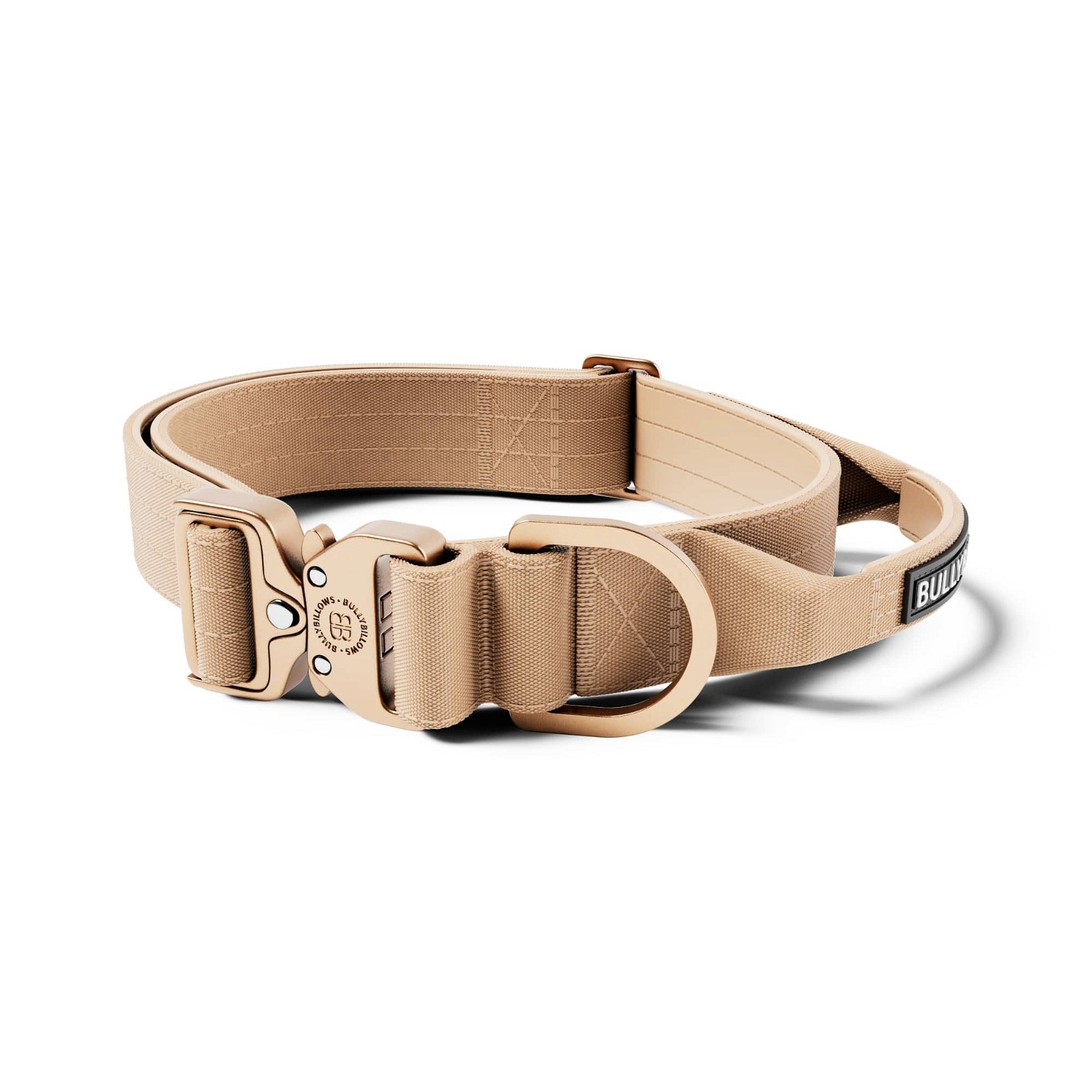 Image of 4cm LIGHTER Combat® Collar | With Handle Rated Clip - Tan x Tan