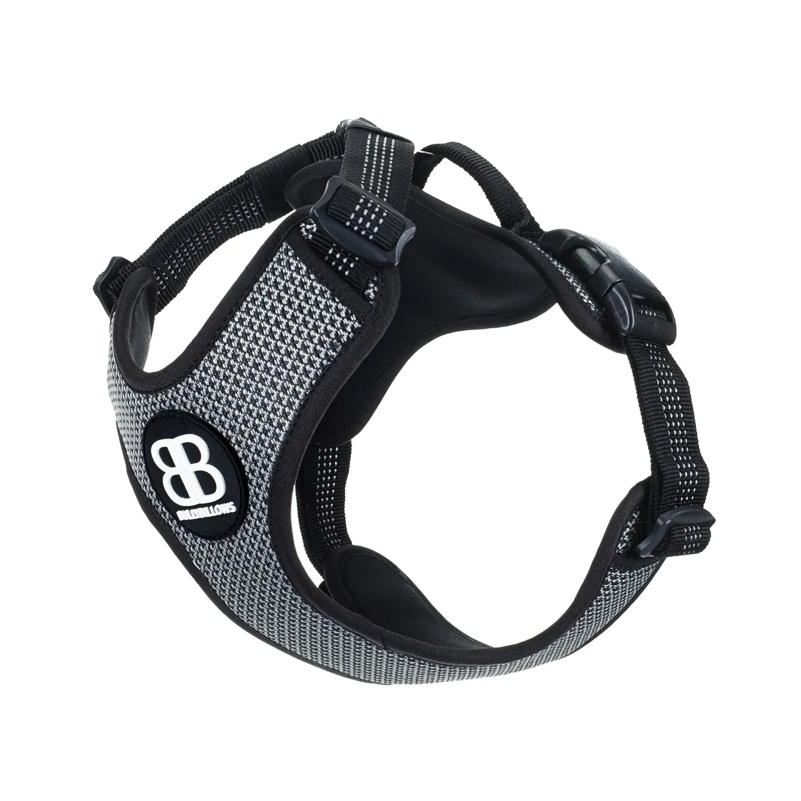 Image of Active Harness | With Handle - Padded Lining & Highly Reflective - Black