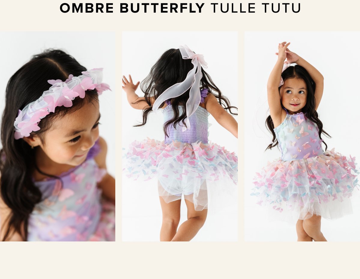 Ombre Butterfly Tulle Tutu