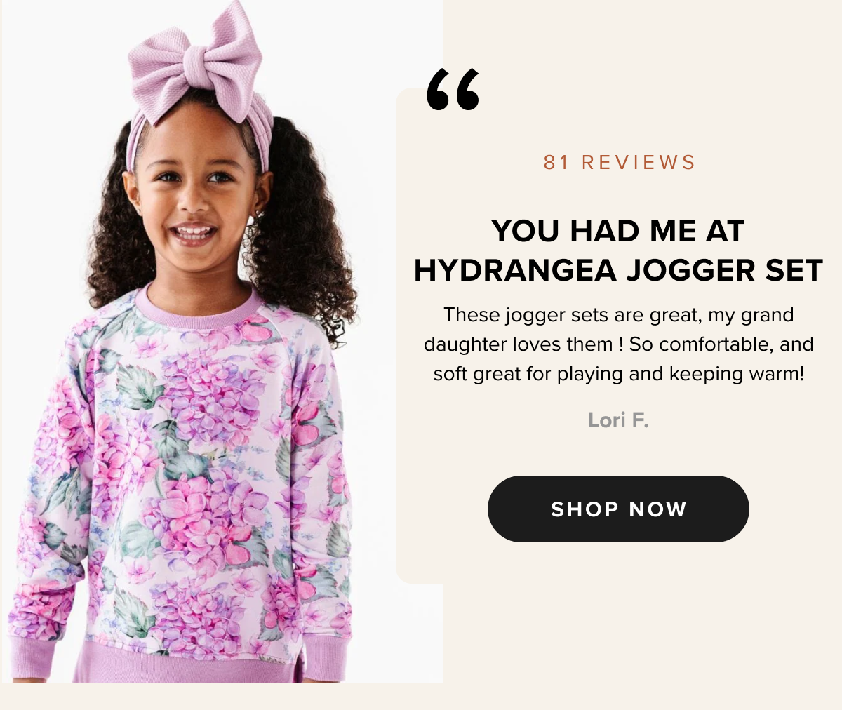 You Had Me At Hydrangea Jogger Set