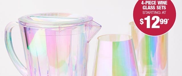 4-piece glass sets starting at \\$12.99*