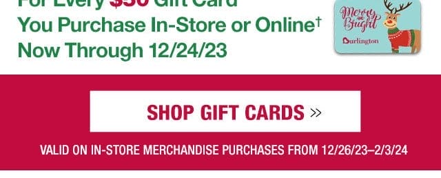 Shop gift cards