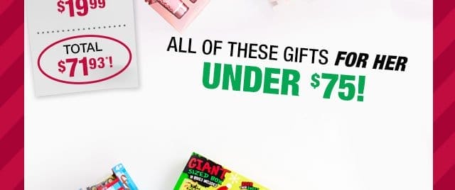 All of these gifts for her under \\$75!