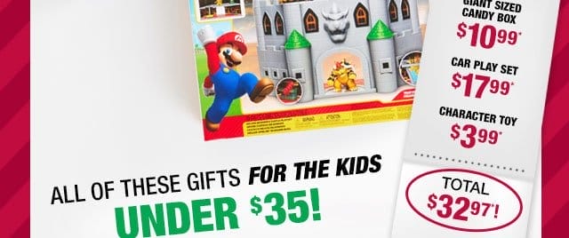 All of these gifts for the kids under \\$35