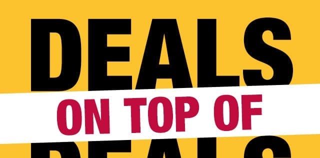 Deals on top of deals event
