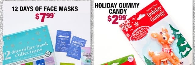 12 days of face masks \\$7.99*