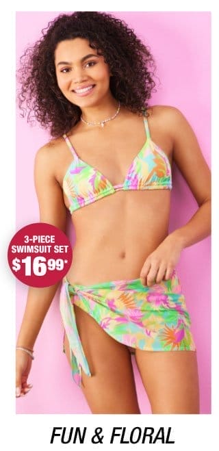 3-piece swimsuit set \\$16.99*