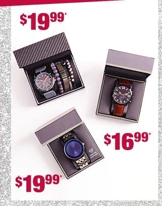 Watch sets \\$19.99* and under