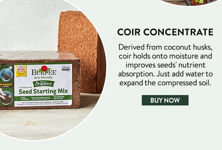 Organic Coconut Coir Concentrate Seed Starting Soil 2-pack