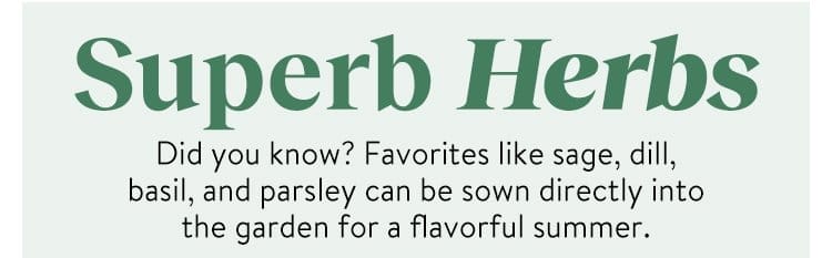 Herbs Seeds & Plants