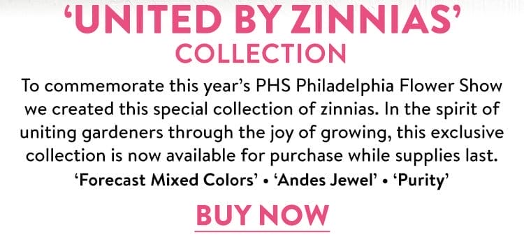 United By Zinnias Collection