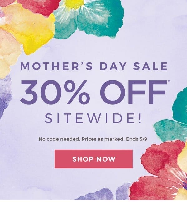 Mother's Day Sale!