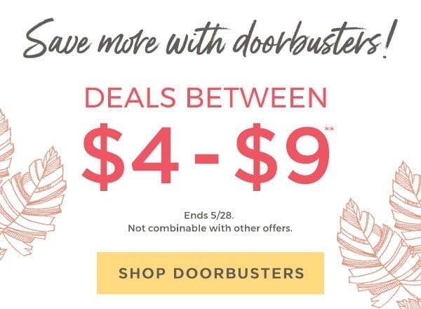 Save more with doorbusters!