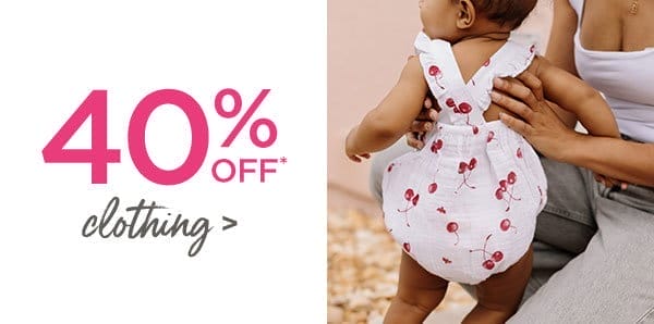 40% off Clothing!