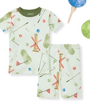 Mini Golf Organic Cotton Snug Fit Pajamas - 2 Toddler