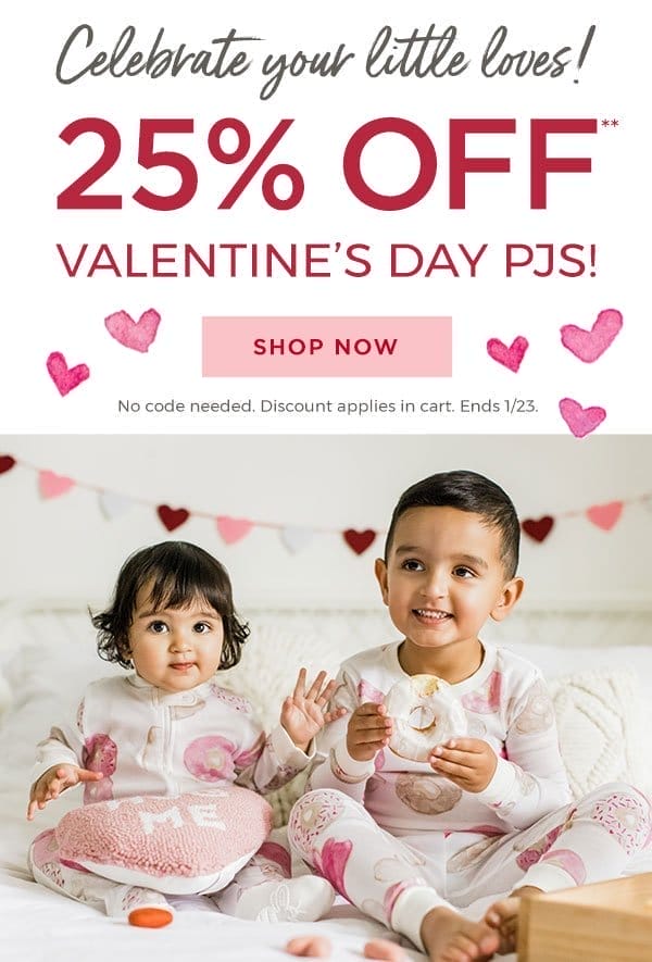 Celebrate your little loves! 25% off** valentine's day pjs!